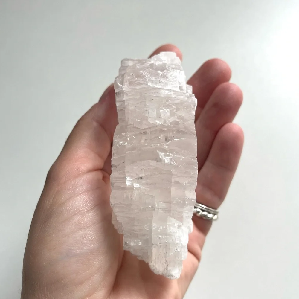 Raw Natural Fishtail Selenite Crystal Gypsym Specimen Mexico‎ 242g spirituality